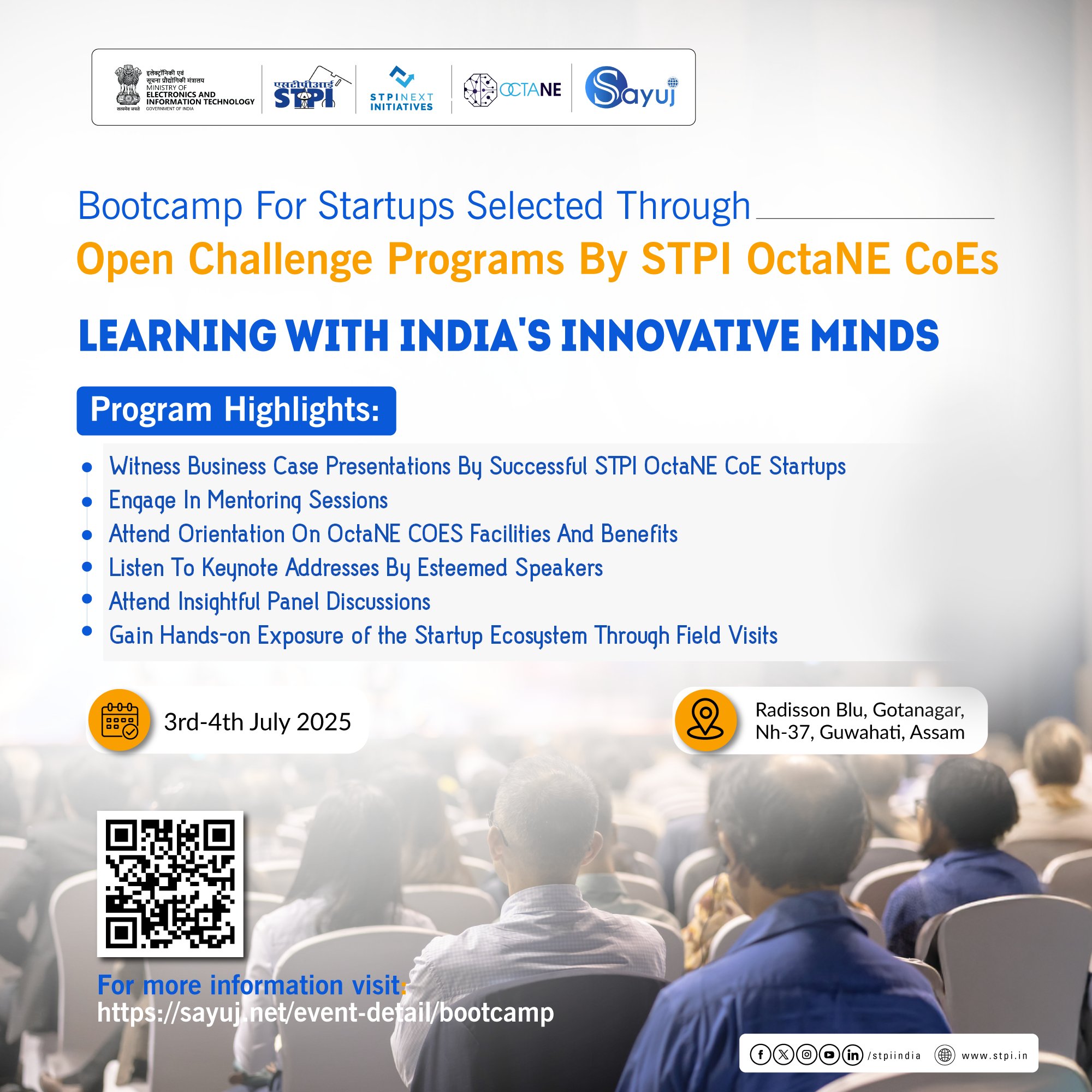 STPI OctaNE CoE - Bootcamp for startups infographic