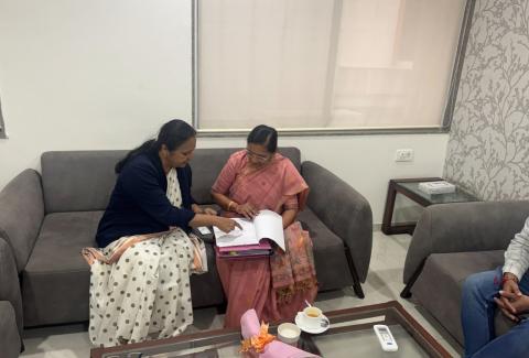 Meeting with Member of Parliment-Bhavanagar-Smt.Nimuben Bambhaniya 2026