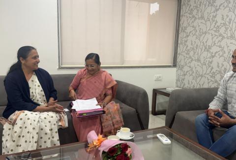 Meeting with Member of Parliment-Bhavanagar-Smt.Nimuben Bambhaniya 2026